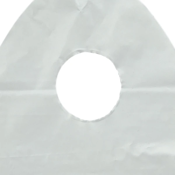 16 x 16 + 8 Wave Top Thank You Carry Out Bag Handle Handle of 16 x 16 + 8 Bottom Gusset Wave Top Thank You Bag