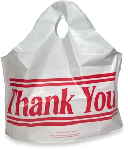 19" x 18" + 9.5" Wave Top "Thank You" Carry Out Bag