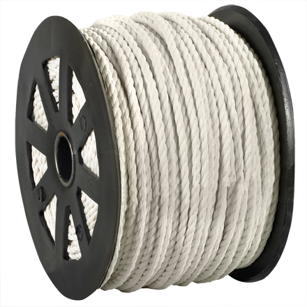 3/8 x 600 black twisted poly rope