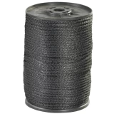 1/4 x 500 black braided nylon rope