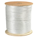 1/4 x 500 white braided nylon rope