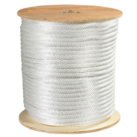 Braided Nylon Rope - 1/8 x 500 mil White