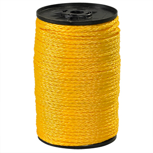 3/16 x 1000 hollow braided poly rope
