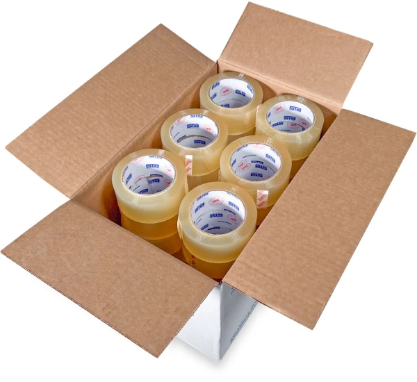 2 Inch x 110 yds 1.8 Mil Acrylic Clear Carton Sealing Tape Case Case of 2 in x 110 yds Acrylic Tape