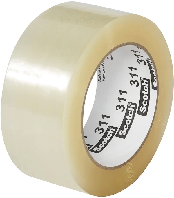 3M 313 Clear 48mm x 100m 2.5 Mil Scotch Sealing Tape Clear 3M 313 2 x 110 yds 2.5 mil Acrylic Tape