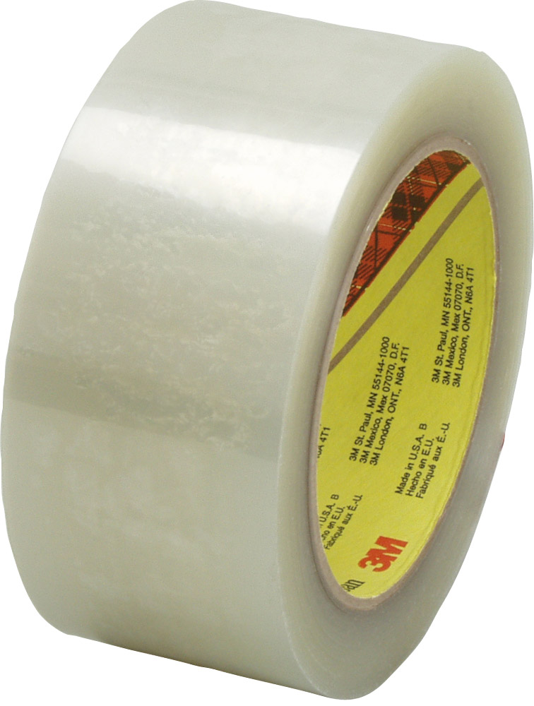 3M 355 Scotch Clear Box Sealing Tape, 2 Inches x 55 Yards
