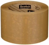Tan 3M 371 72mm x 100m 1.9 Mil Scotch Sealing Tape