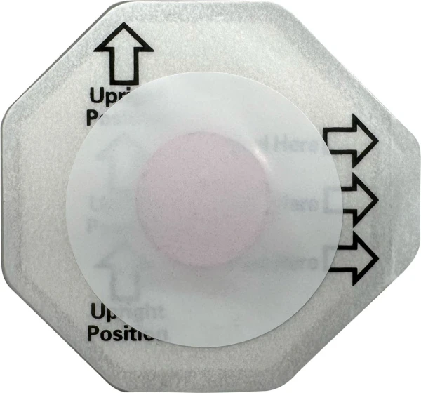 15G Shock Indicator Label Self Adhesive Back Self Adhesive Back of a 15G Shock Label Indicator