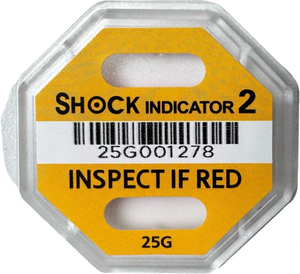 25G Shock Indicator Label Sensor Sensor of a 25G Shock Label Indicator