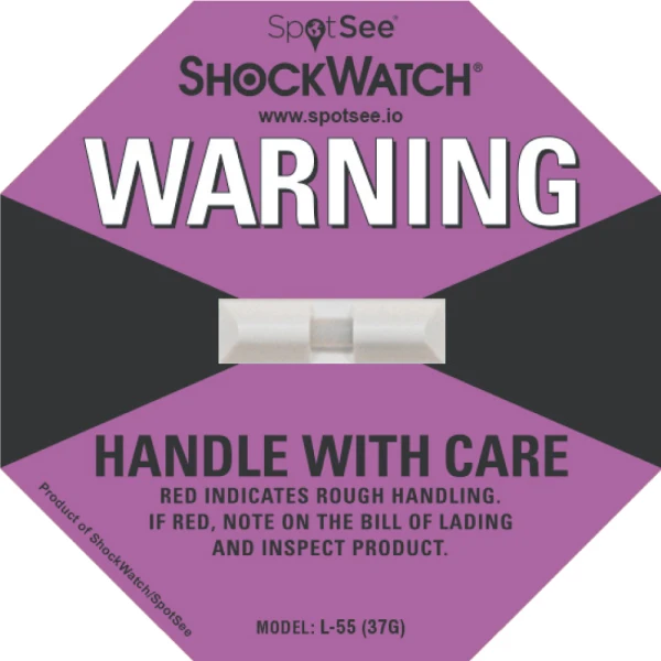 L-55 ShockWatch Label 37G (Purple) Purple L-55 ShockWatch Label 37G