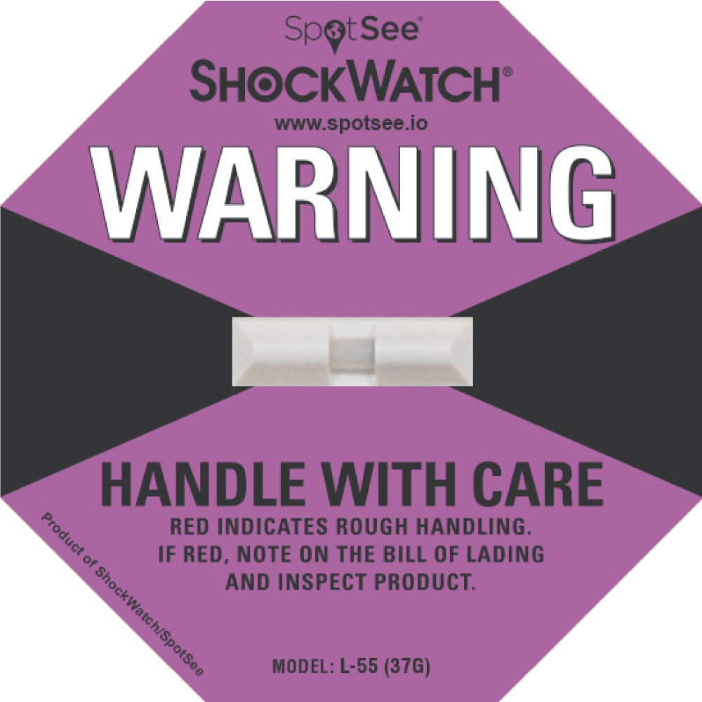 Purple L-55 ShockWatch Label 37G