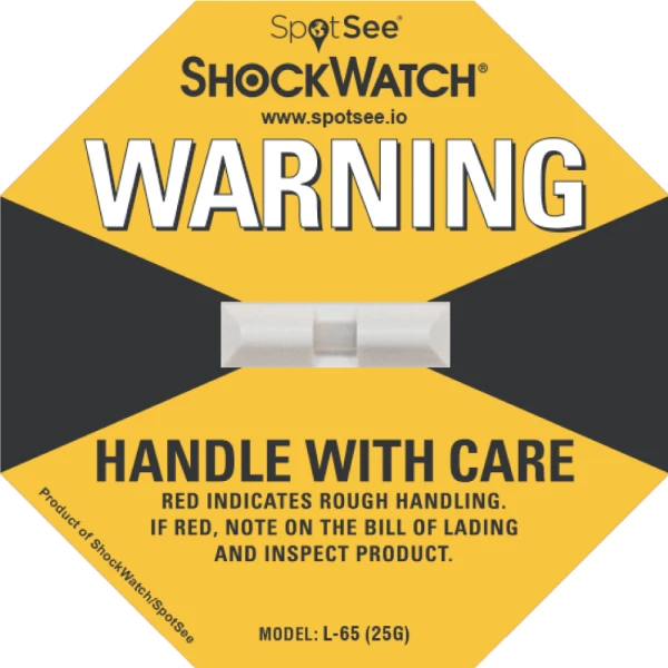 L-65 ShockWatch Label 25G (Yellow) Yellow L-65 ShockWatch Label 25G