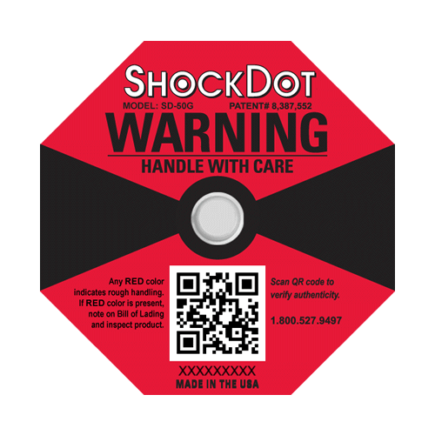 Red 50G ShockDot Label