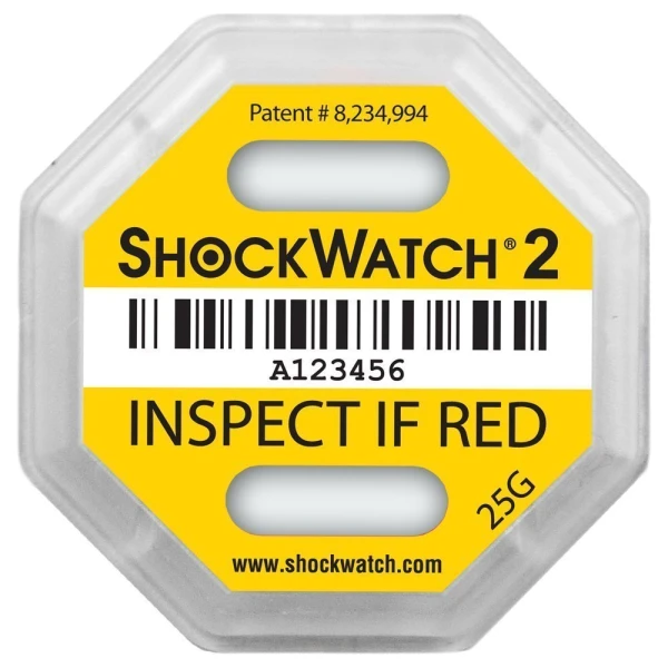 ShockWatch 2 25G Impact indicator ShockWatch 2 25G Yellow Impact Indicator
