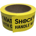 Yellow ShockWatch Alert Tape on Roll