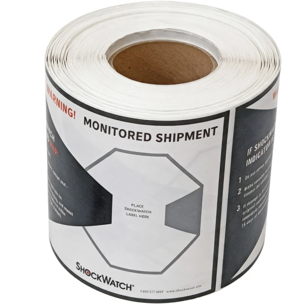 Shock Watch Companion Labels - 8.75 x 5.75 (500 Labels/Roll) ShockDot/Shock Watch Companion Labels