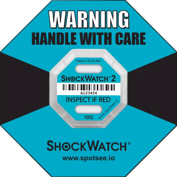 ShockWatch 2 10G Impact indicator Ring Label ShockWatch 2 10G Impact indicator Light Blue Ring Label