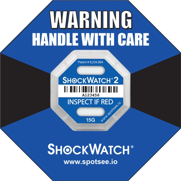 ShockWatch 2 15G Impact Indicator Ring Label ShockWatch 2 15G Impact Indicator Blue Ring Label