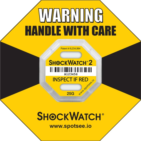 ShockWatch 2 25G Yellow Impact Indicator Ring Label ShockWatch 2 25G Yellow Impact Indicator Ring Label