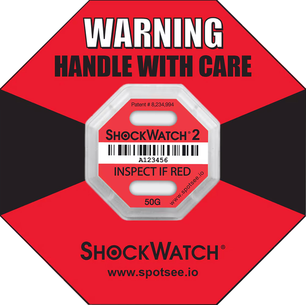 ShockWatch 2 50G Impact Indicator Red Ring Label