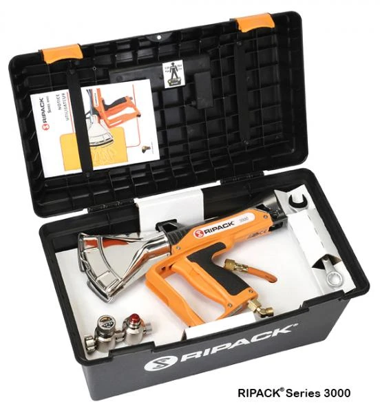 Ripack Series 3000 Heat Gun with Case Ripack Series 3000 inside of hard black plastic case