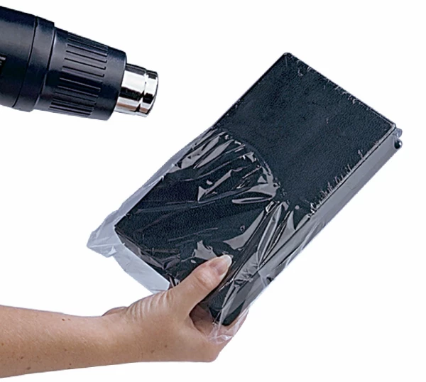 6x11 80 Gauge PVC Shrink Bags - fits standard VHS Tapes