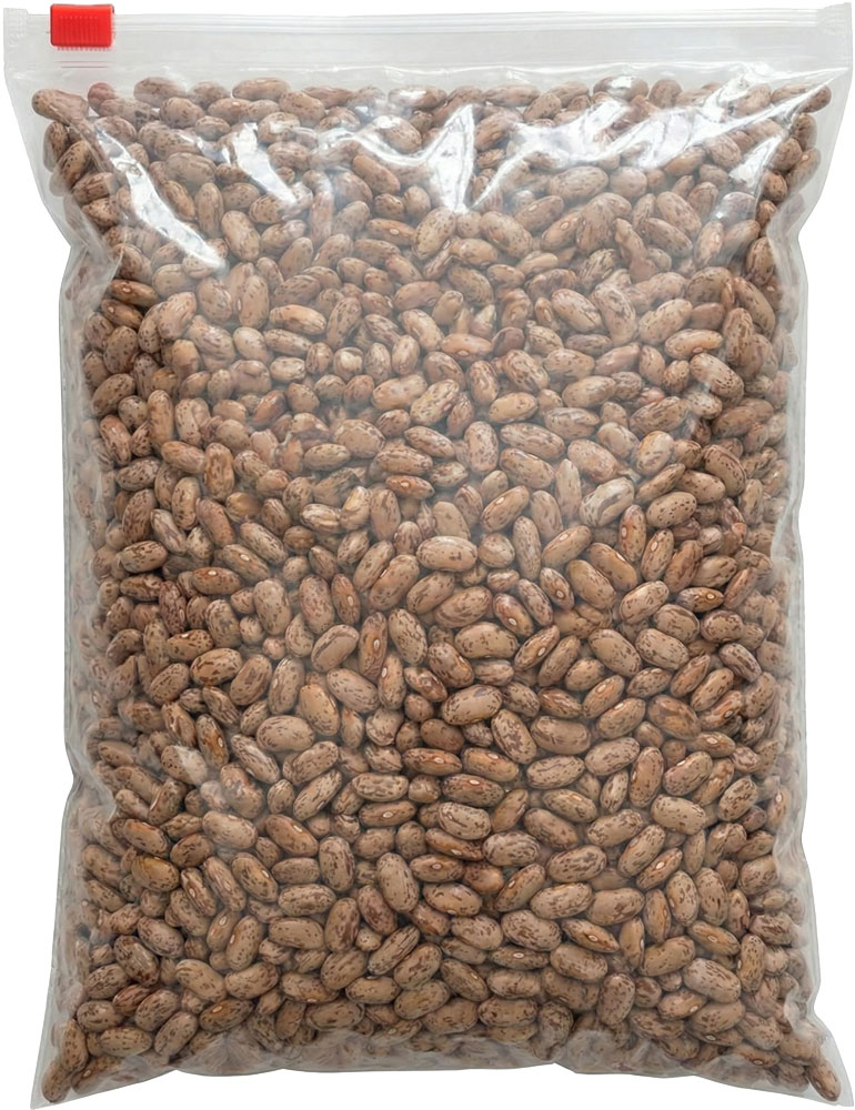 10 x 13 3 mil Slider Zip Bags with Beans