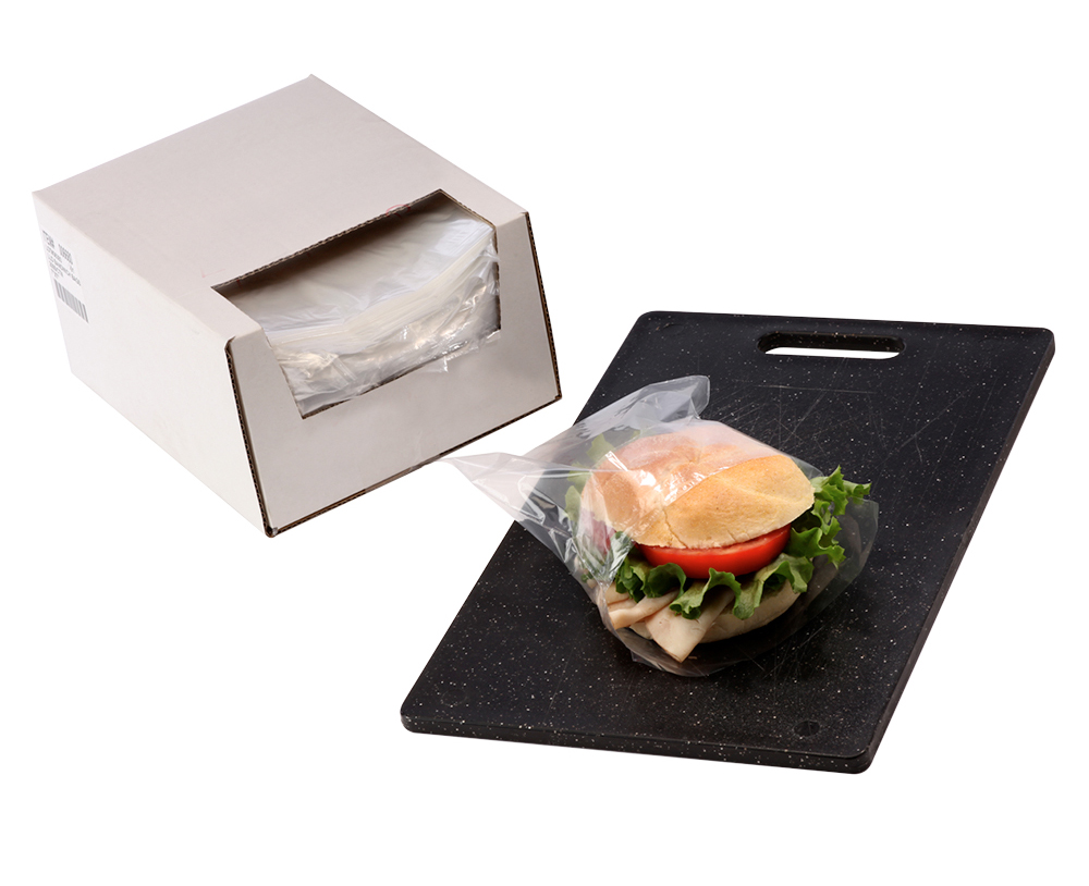 7" x 7" Paper Sandwich BagClear Fronted Bag  for Serving Cakes 