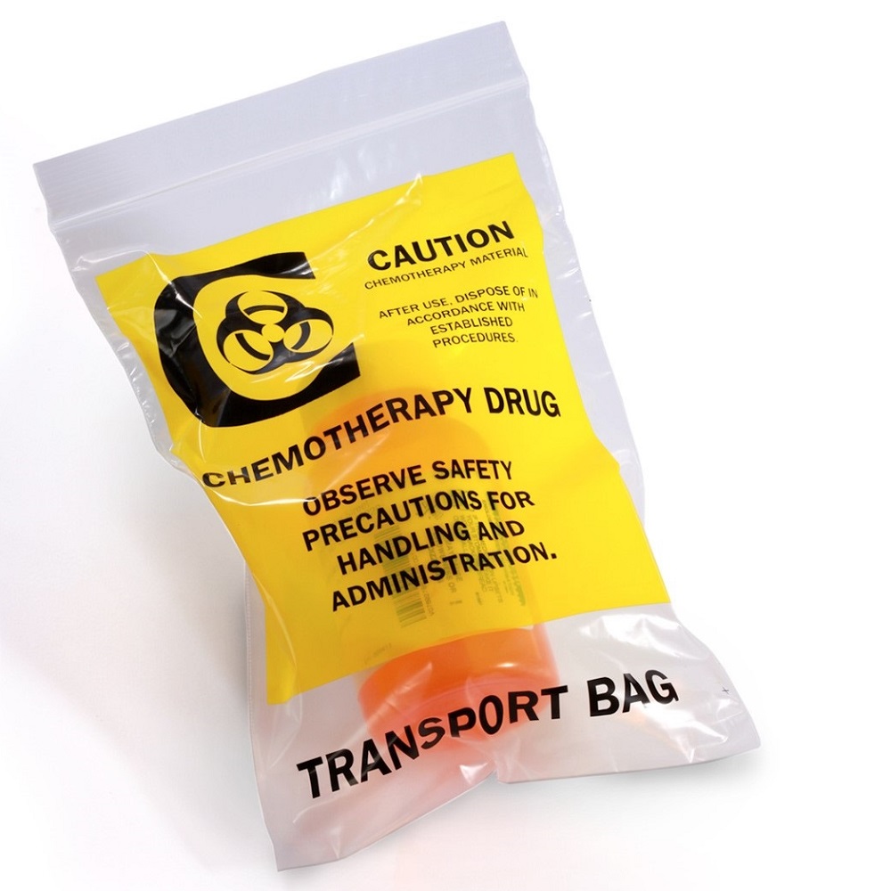 9" x 12" Chemotherapy Drug Transport Bags 4 Mil