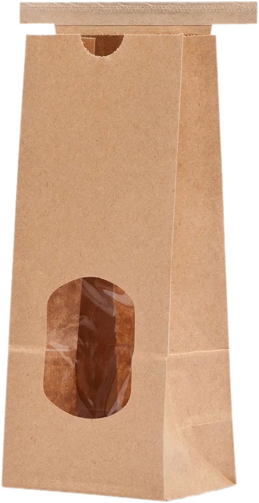1/2 lb Tin Tie Kraft Bag with Window