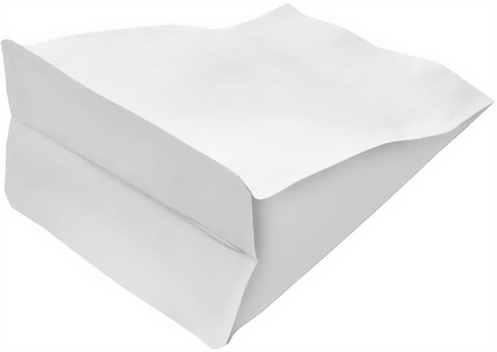 Matte White 12 oz. Block Bottom Side Gusset Bags with Valve Block Bottom