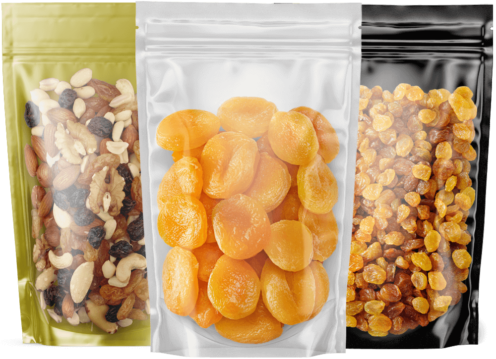 Silver/Clear Stand Up Pouches - 16oz - 7" x 11.5" x 4" - Resealable Zip Pouch - 3