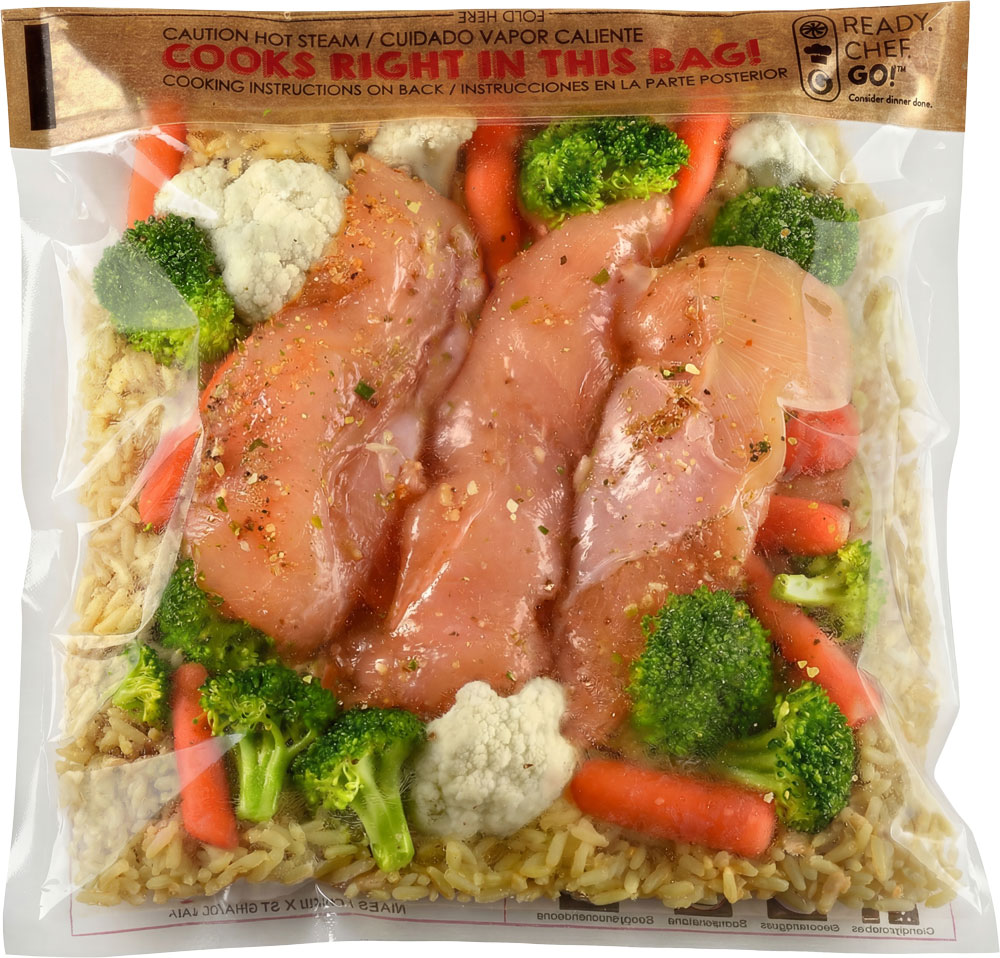 10.8 x 7.9 Ready. Chef. Go! Self Seal Brown Cooking Bags for Microwave or Oven