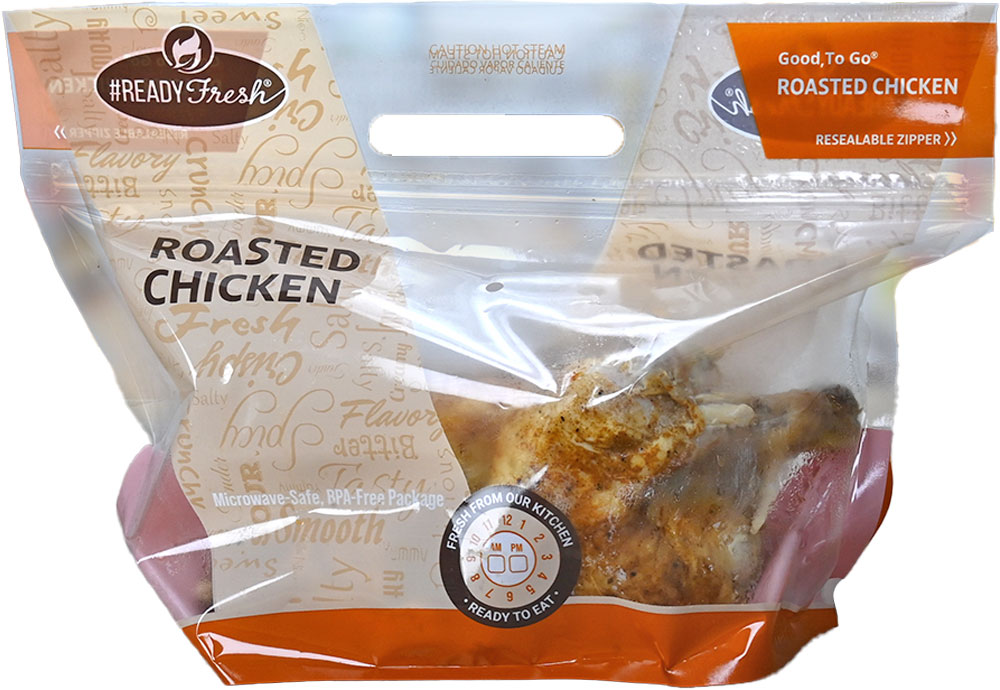 12.75 x 8 + 5.5 #ReadyFresh Medium Rotisserie Chicken Pouch