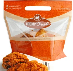 9" x 8" + 5" #ReadyFresh Grab-N-Go Chicken Pouch - 4 Piece Chicken