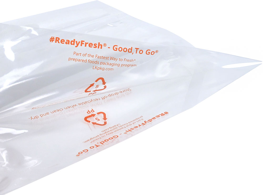 Bottom Gusset of 9 x 8 + 5 #ReadyFresh Grab-N-Go Clear Pouch