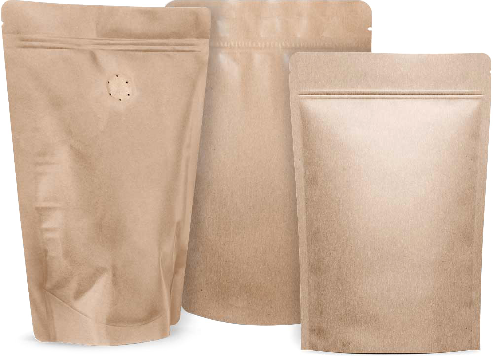 Kraft Stand Up Pouches