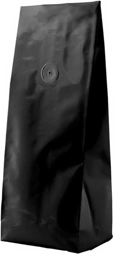 Matte Black 5 lbs Side Gusset Bags with Valve Matte Black 5 lbs Side Gusset Bags with Valve