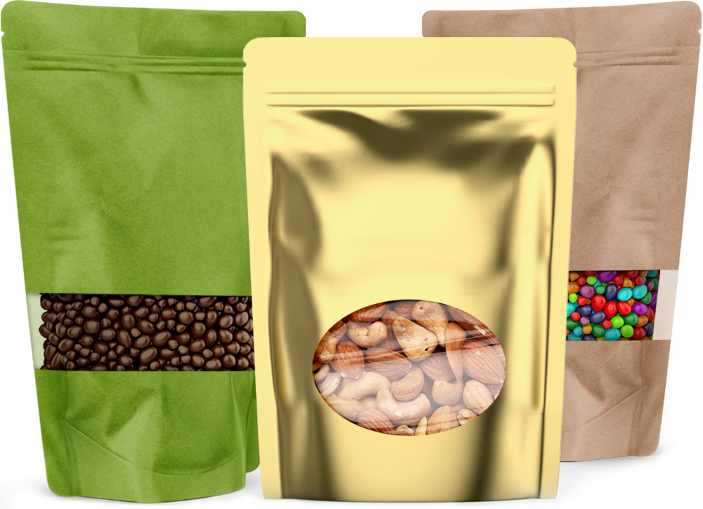 Stand Up Pouch with Window
