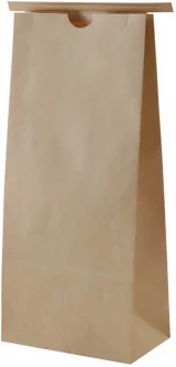 5 lb Paper Bag with Tin Tie - Kraft