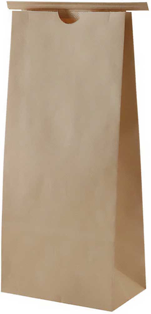 5 lb Paper Bag with Tin Tie - Kraft
