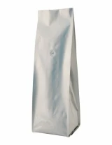 10 lbs Quad Seal Side Gusset Bags with valve with PET ALU LLDPE