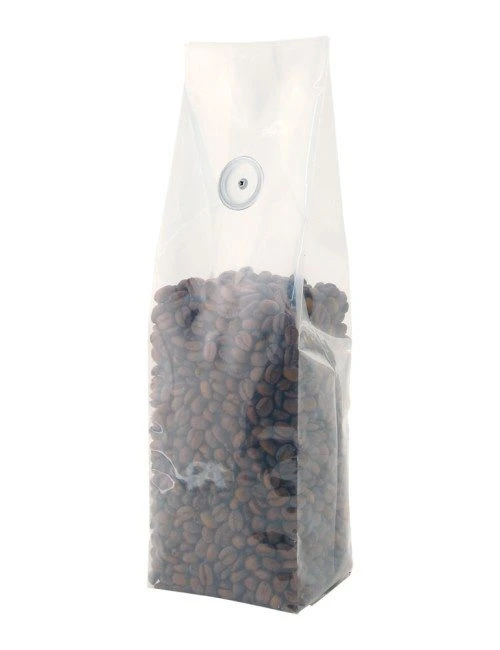 Clear 2 oz. Side Gusset Bags with Valve Clear 2 oz. Side Gusset Bags with Valve