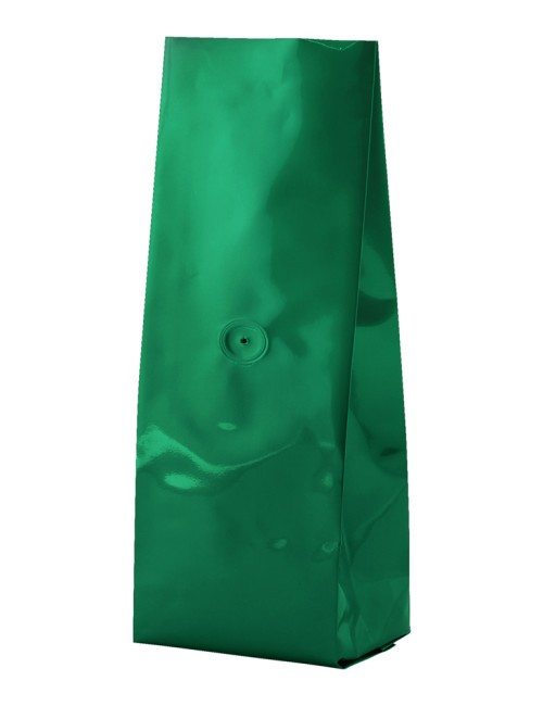 Green 8 oz. Side Gusset Bags with Valve Green 8 oz. Side Gusset Bags with Valve