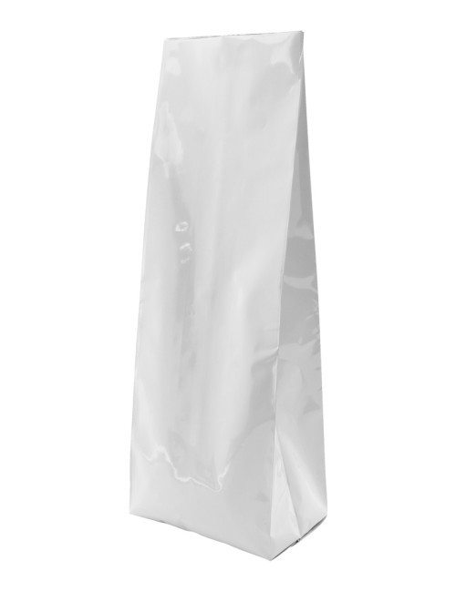 White 16 oz. Side Gusset Bags