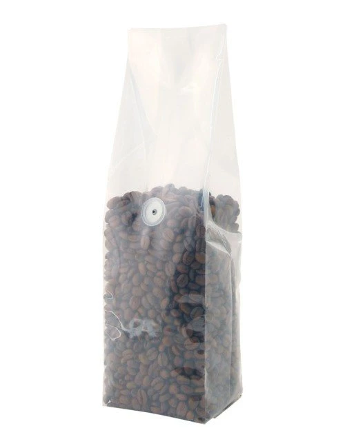 Clear 16 oz. Side Gusset Bags with Valve Clear 16 oz. Side Gusset Bags with Valve