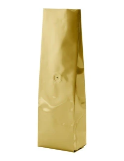 Gold 16 oz. Side Gusset Bags with Valve