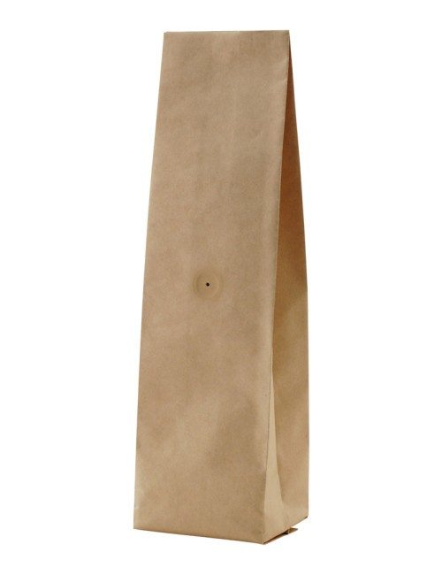 Kraft 16 oz. Side Gusset Bags with Valve