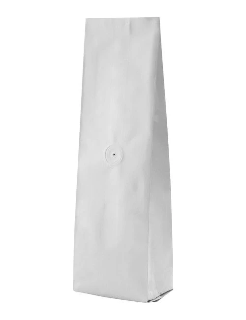 Matte White 16 oz. Side Gusset Bags with Valve Matte White 16 oz. Side Gusset Bags with Valve