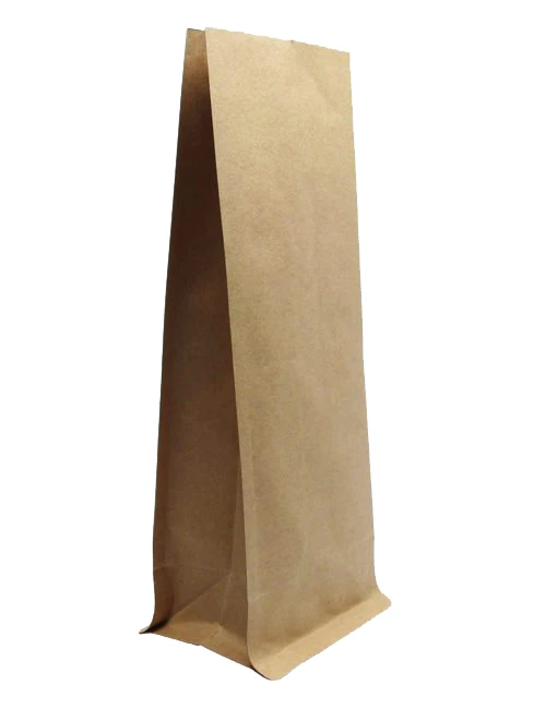 Kraft 8 oz. Block Bottom Side Gusset Bags